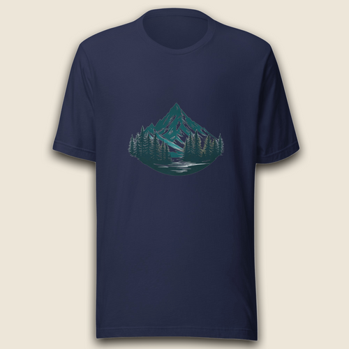 Bergsee T-Shirt – Wildnis der Stille