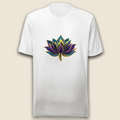 Lotus Emblem T-Shirt – Goldene Blüte
