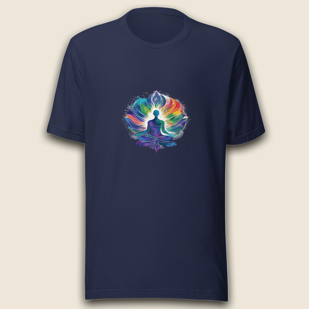 Regenbogen Achtsamkeit T-Shirt – Innere Balance