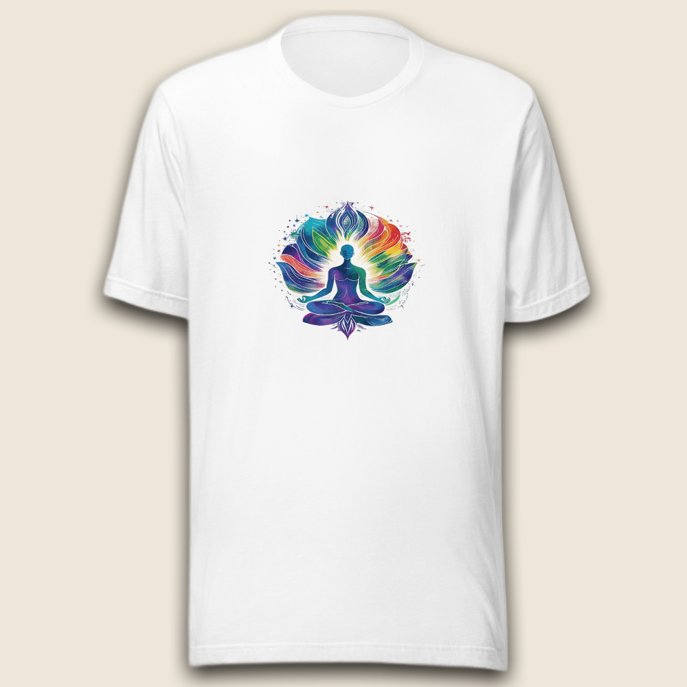 Regenbogen Achtsamkeit T-Shirt – Innere Balance