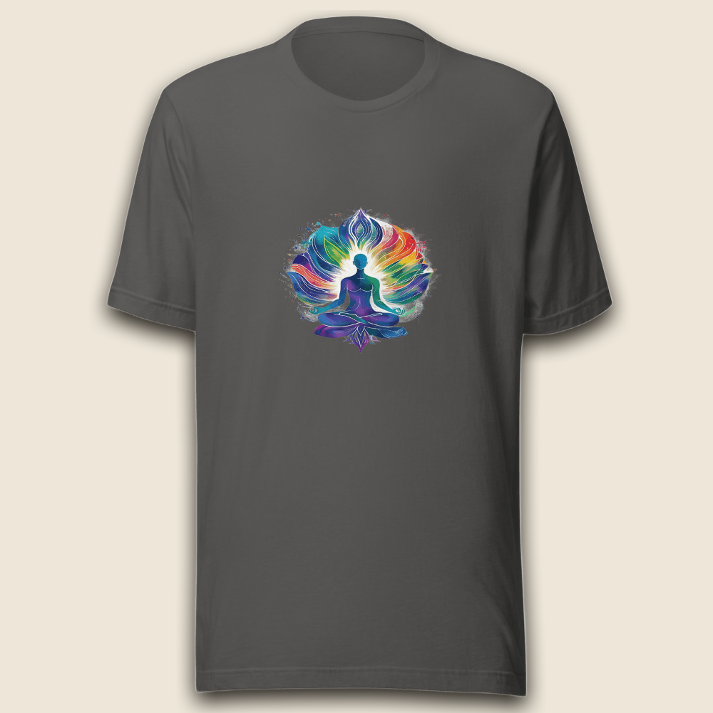 Regenbogen Achtsamkeit T-Shirt – Innere Balance