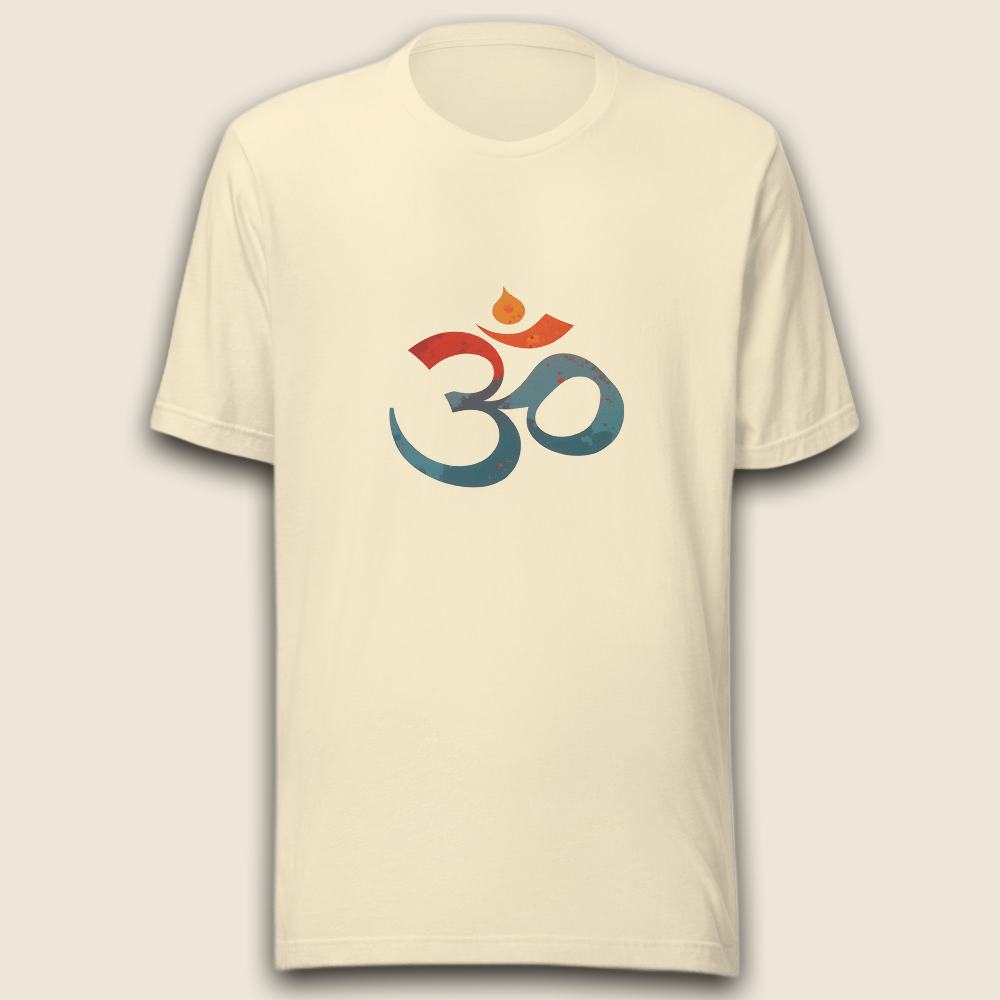 Minimalistisches Om Symbol T-Shirt für Ruhe und Balance