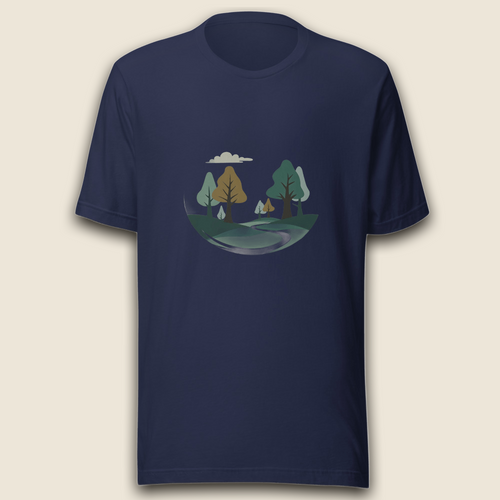 Achtsamkeit im Wald T-Shirt – Waldpfad der Ruhe