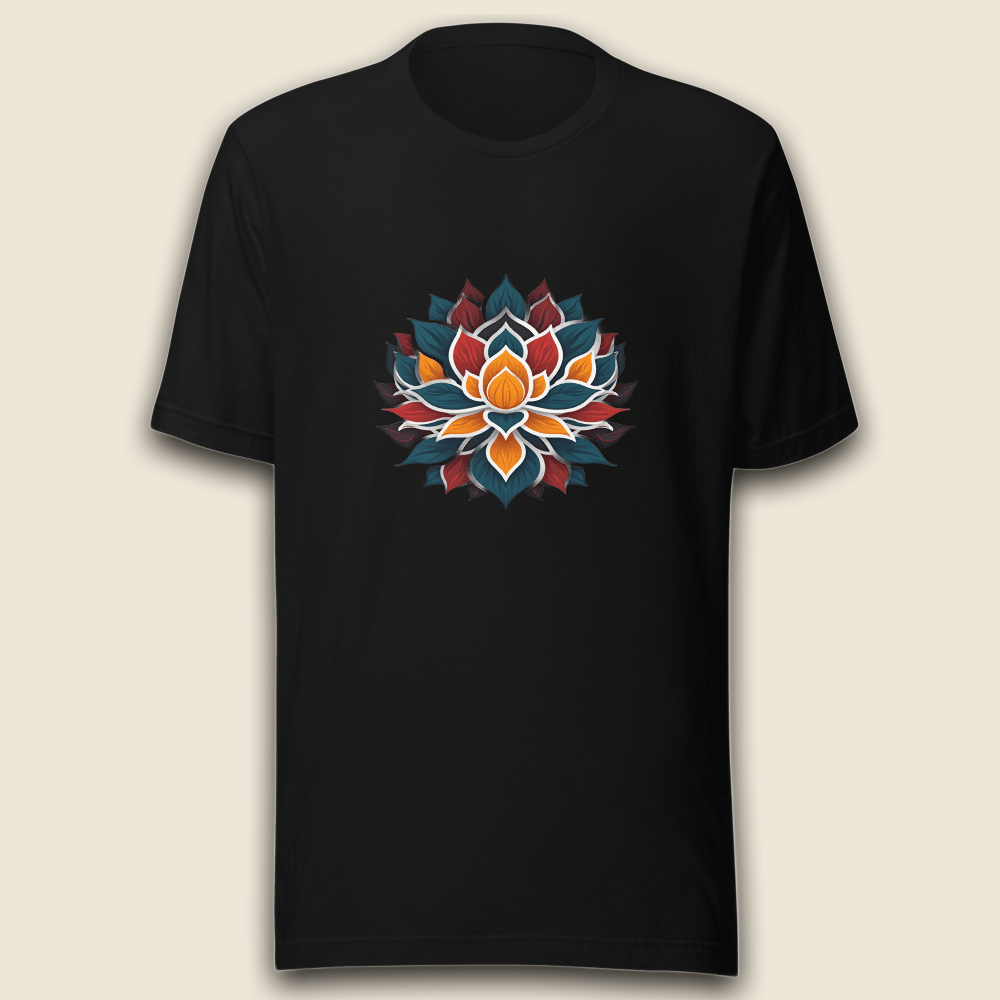 Lotus Mandala T-Shirt - Ruhe in jedem Moment