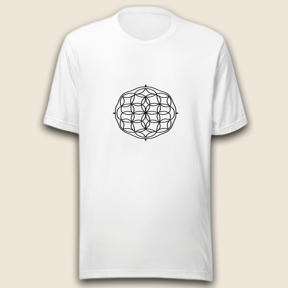 Mandala Linienkunst auf Weiß