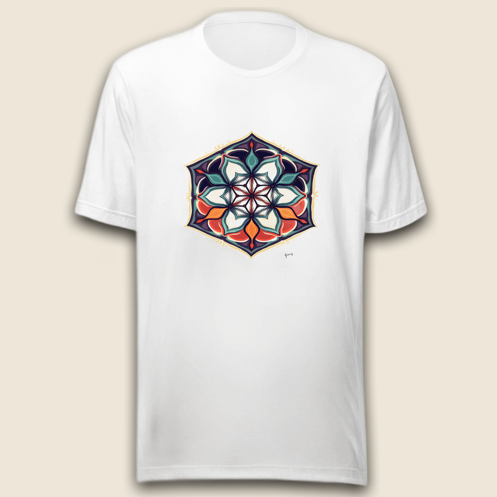 Mandala Edel auf Weiß