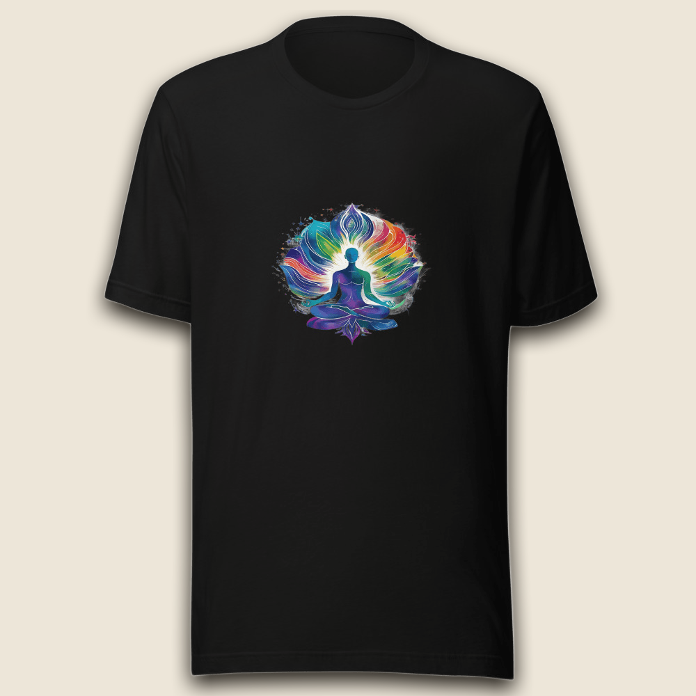 Regenbogen Achtsamkeit T-Shirt – Innere Balance