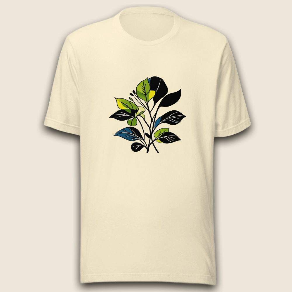 Botanischer Zweig T-Shirt – Naturverbunden